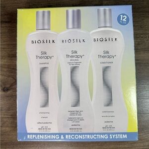 Biosilk Silk Therapy Replenish & Reconstruct Original Shampoo/Conditoner 12oz 3